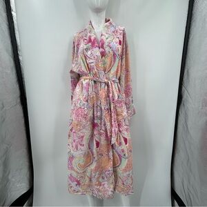 *** Alexander del Rossa Pretty Paisley Cotton Robe *** O/S